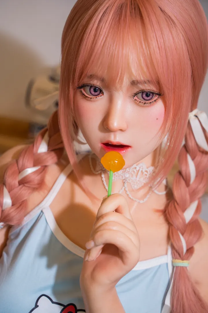 148cm (4ft10) คัพ B น้ำหนักเบา ซิลิโคน ตุ๊กตายาง Mia, ROS หัว #22